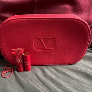 Valentino cosmetic bag bundle